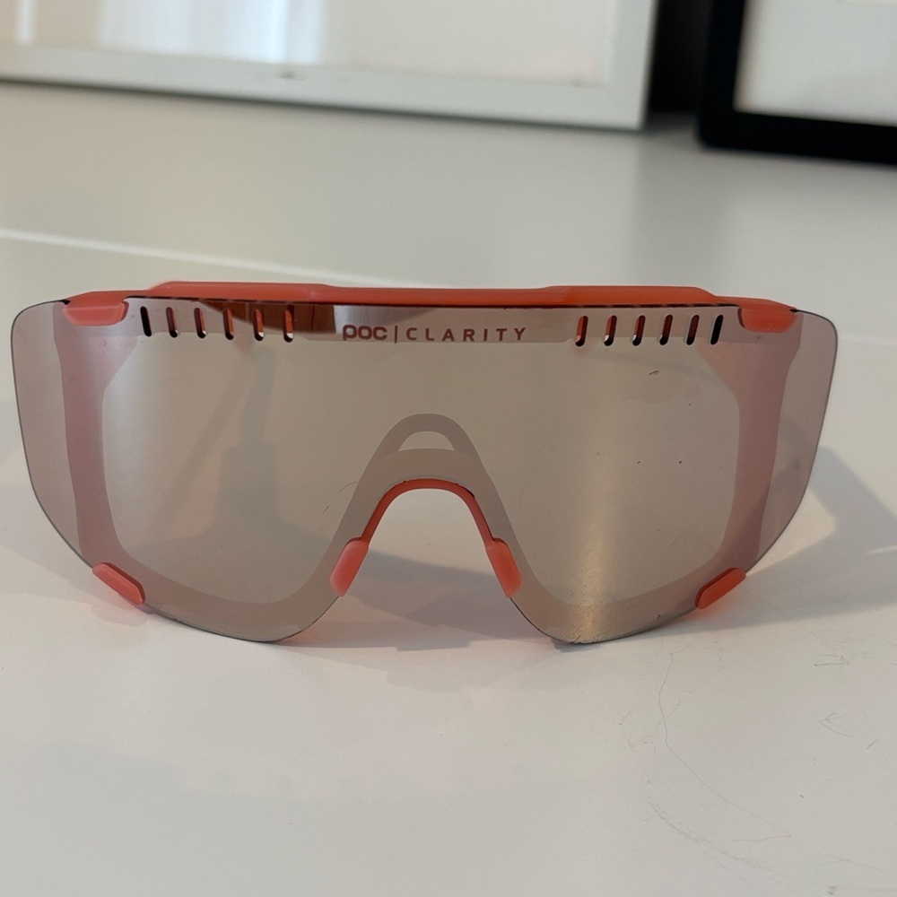 POC Clarity Devour sunglasses ski glasses bike riding Ammolite Coral Translucent